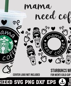 mom life starbucks cup svg,messy skull full wrap starbucks svg,starbucks  cup svg,For Starbucks Venti 24 Oz Cold Cup
