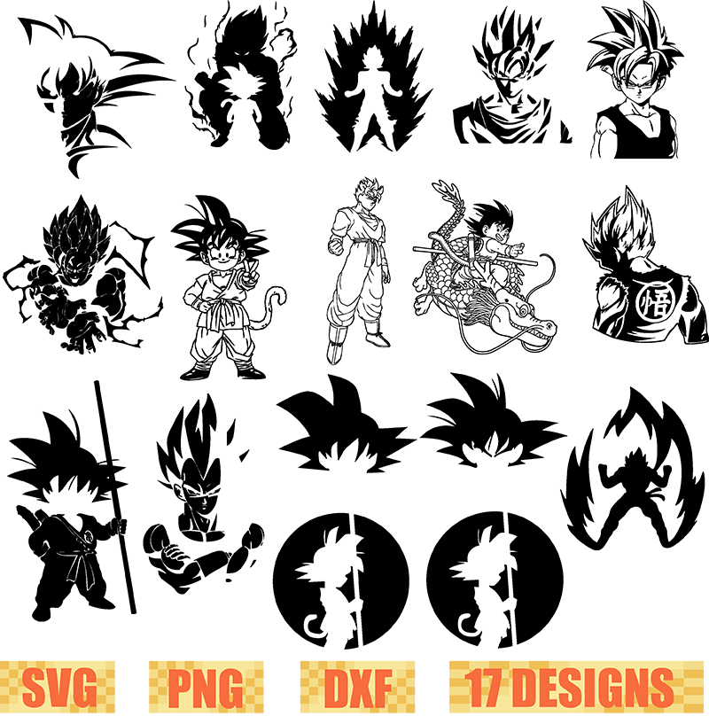 Dragon Ball SVG, Drip Goku High Quality Essential SVG Cut File - WildSvg