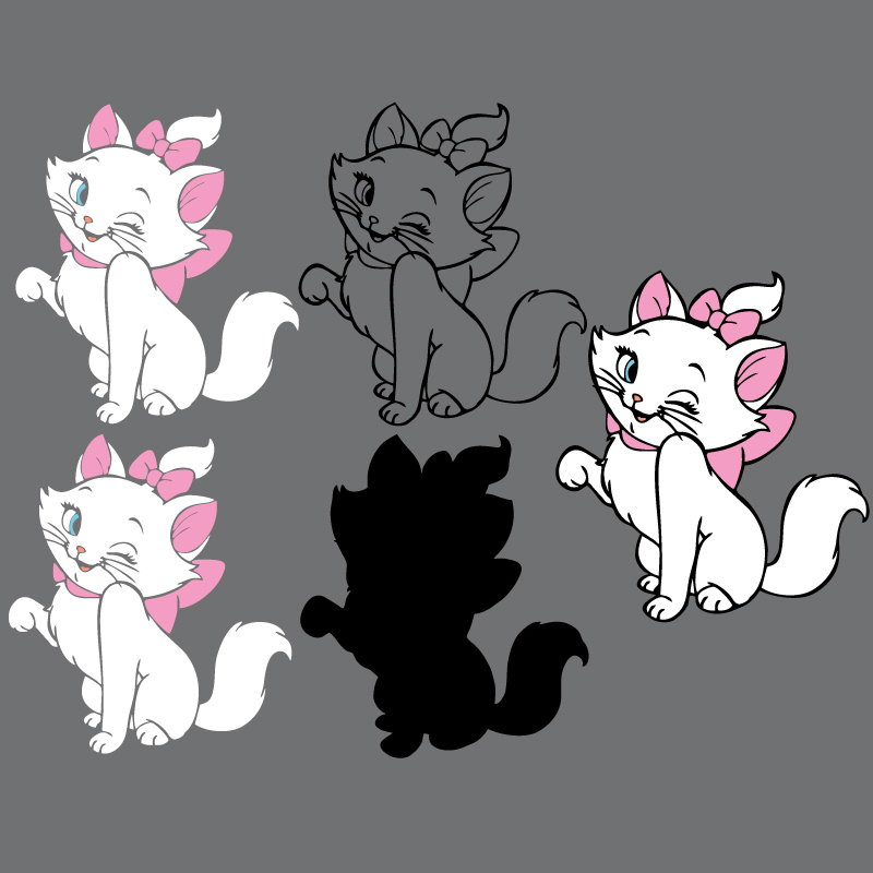 Marie Png, Aristocats PNG Clipart Layered files for Cricut c - Inspire  Uplift