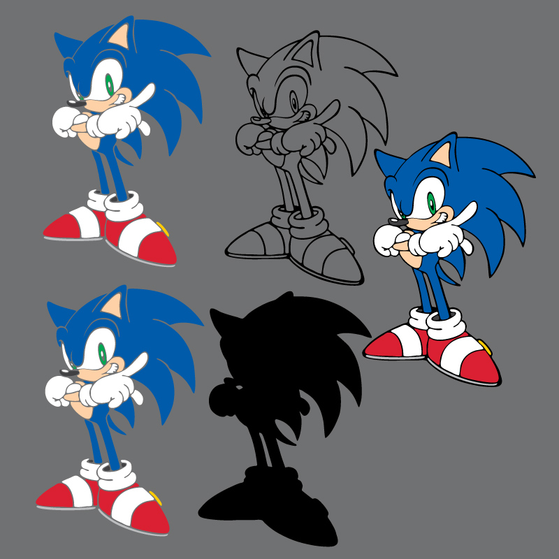 Sonic the Hedgehog Svg Png Clipart Instant Digital (Download Now) 