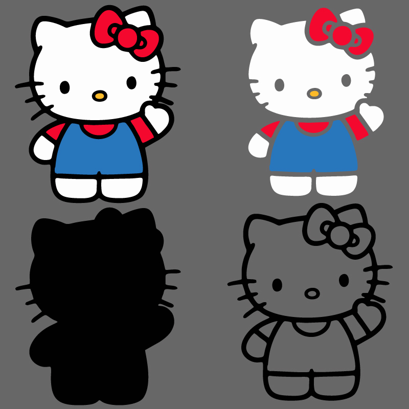 Cute Hello kitty witch halloween, halloween png, svg, Digital download